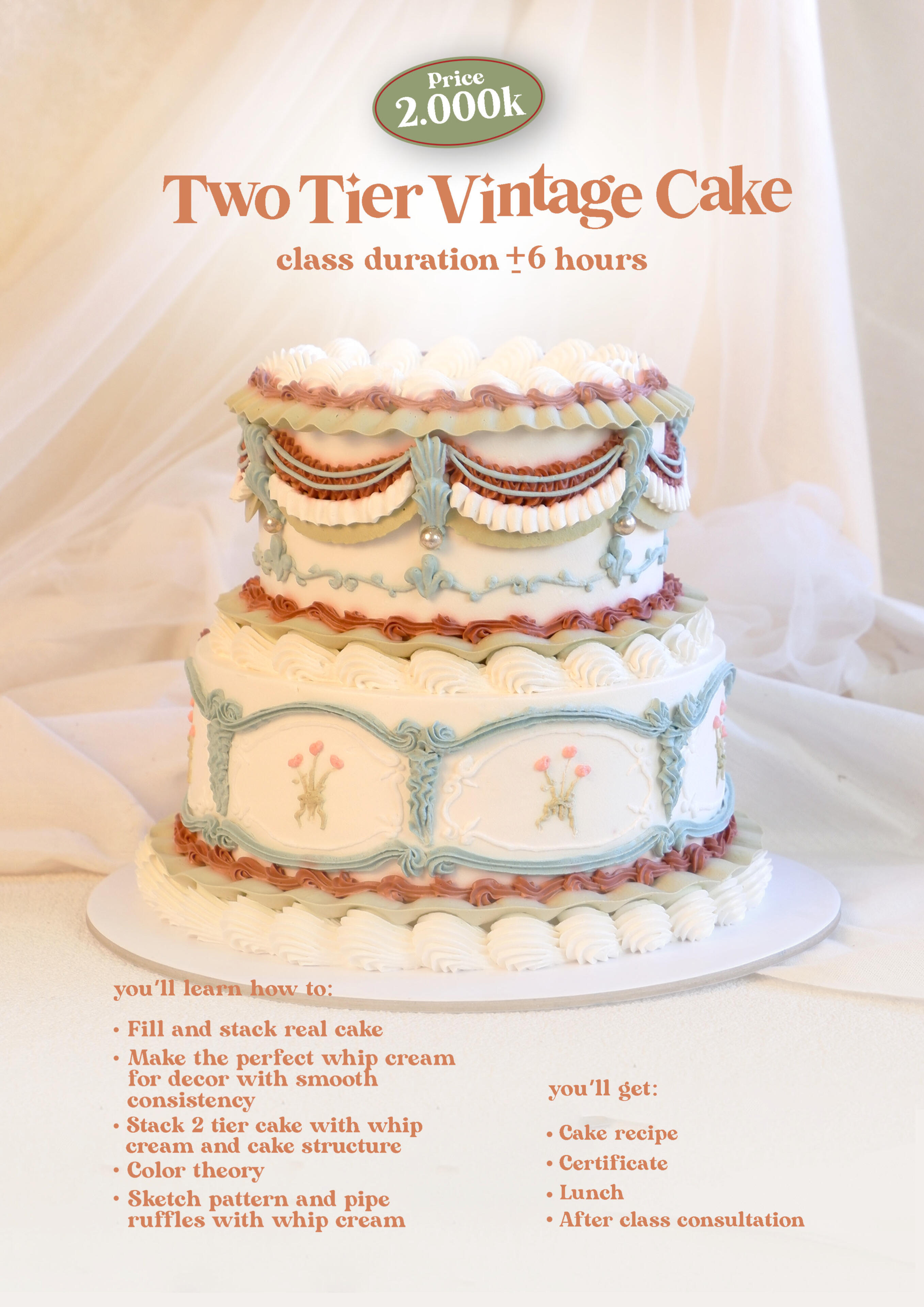 two tier vintage